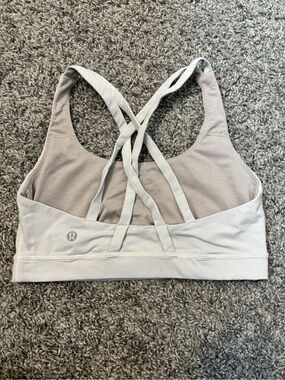 lululemon athletica Light Gray Crisscross Sports Bra